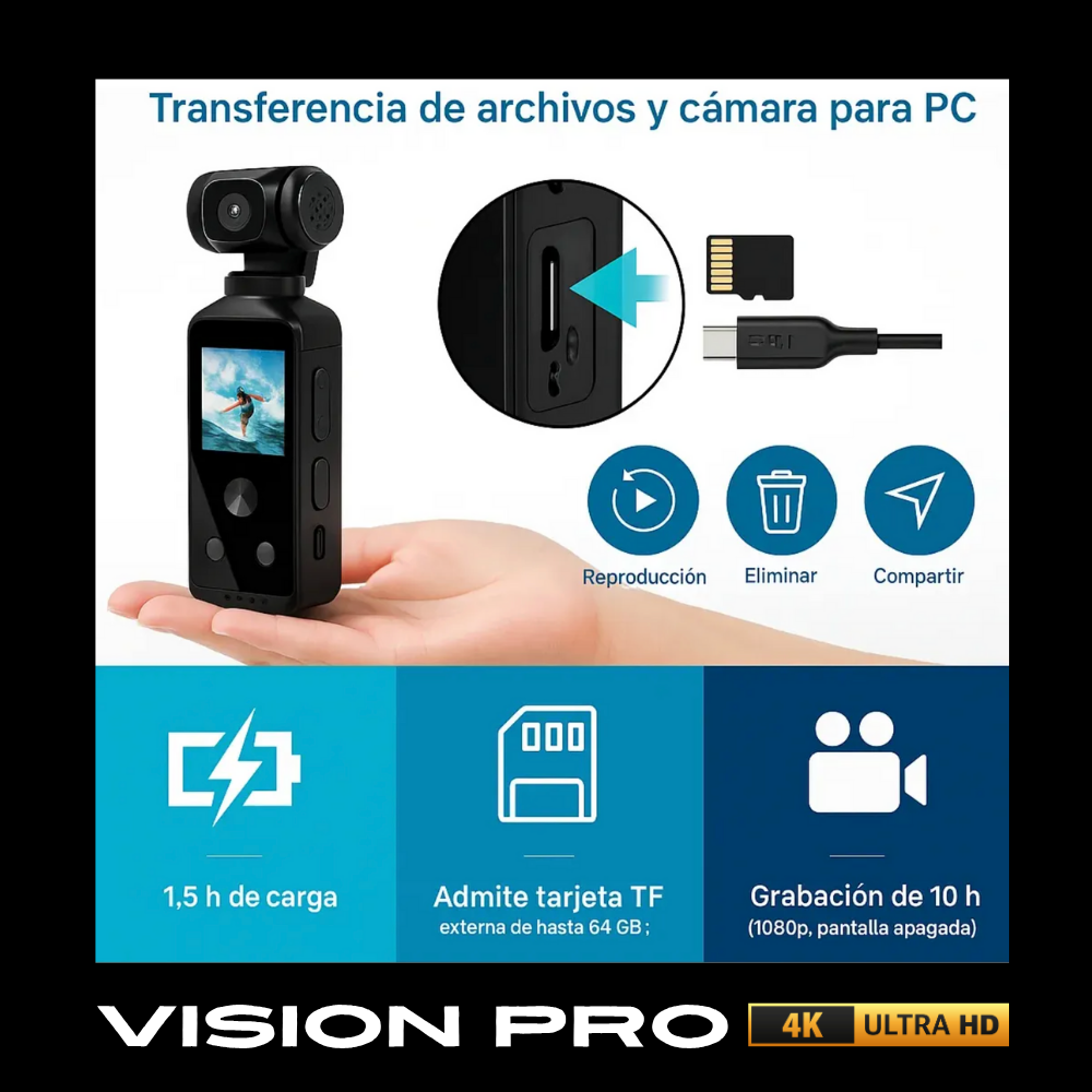 VisionPro 4K – Vive la Aventura en Alta Definición